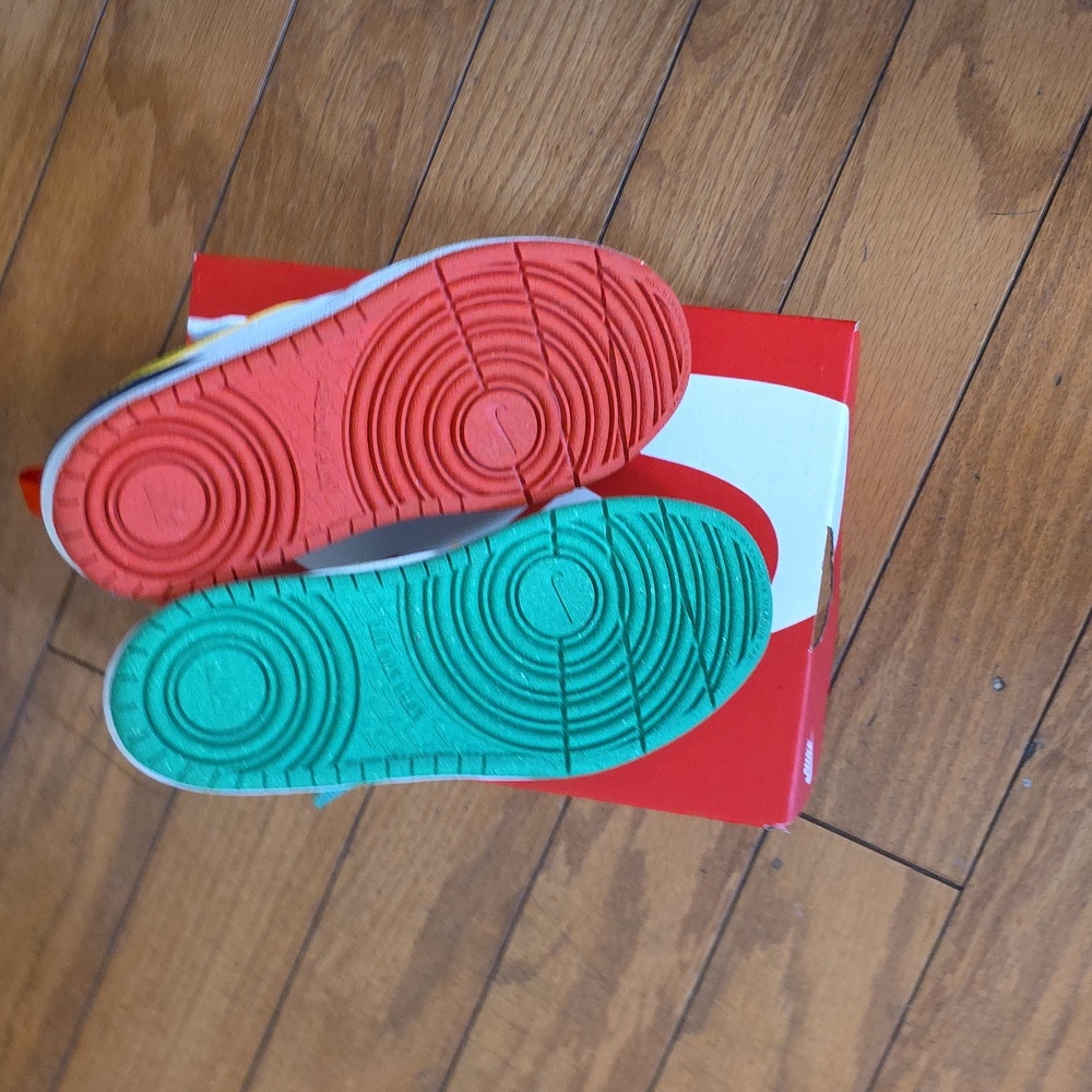 Nike Kids Colorful Sneakers - Orange, Green, Purple, Blue - Picture 5 of 8